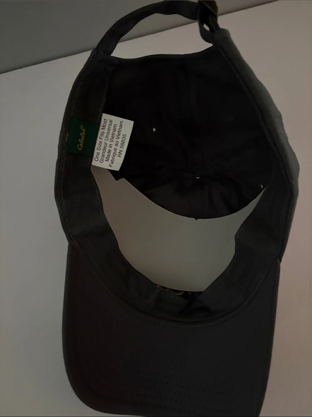 Cabela's Black Baseball Cap with Yellow Script Logo